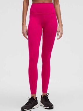 💐Lulu HR Wunder Train High-Rise Tight
28" - Passionate Pink!